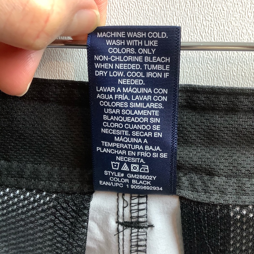 George Wet Dry Gray Plaid Swim Trunks Shorts - Picture 6 of 9